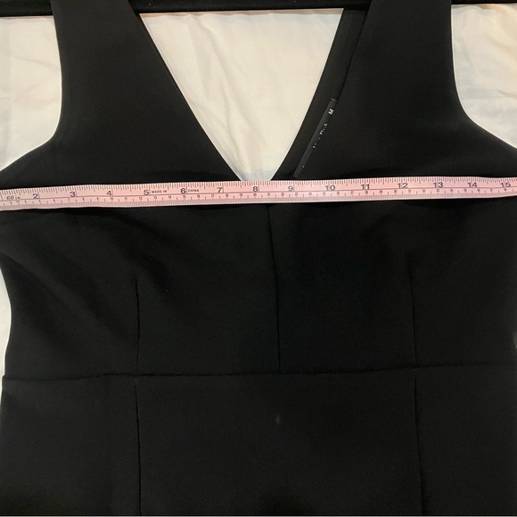 Abercrombie black plunge V-neck with front leg slit opening Medium - Picture 7 of 10